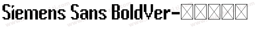 Siemens Sans BoldVer字体转换